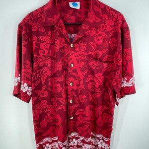 NCAA FLORIDA STATE HAWAIIAN BUTTON DOWN SHIRT